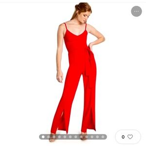 Dress the Population! Brand new with tag beautiful red romper.